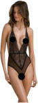 Passion Eco Zinnia - csipke body (fekete) - sexshopcenter