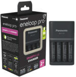 Panasonic Eneloop Pro BQ-CC55E gyorstöltő + 4db AA 2500mAh Pro akkumulátor (BQCC55E4AA)