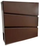 BW NOVA Kültéri Postaláda, Szórólaptartós, Barna (Z-2050861-V)