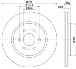 MINTEX féktárcsa MINTEX MDC1834C for NISSAN (MDC1834C)
