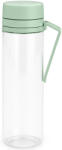 Brabantia Make & Take Water Bottle kulacs gyümölcsszűrővel, akasztós füllel, 0, 5L, műanyag, jáde zöld (202445)