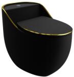 Lavita SILIA RIM Black/Gold Line monoblokkos WC