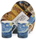 Queen Isabell Van Gogh Csillagos éj porcelán bögre szett 300 ml - szív díszdobozos (IMO-PP-W25VG791B-24769)