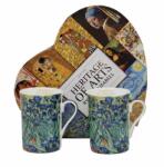 Queen Isabell Van Gogh Íriszek porcelán bögre szett 300 ml - szív díszdobozos (IMO-PP-W25VG191B-24561)