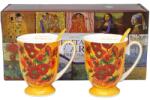 Queen Isabell Van Gogh Napraforgók porcelán bögre szett kanállal 300 ml - díszdobozos (IMO-PP-W25VG510A-24110)