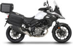 Shad Set complet de cutii de aluminiu, SHAD TERRA NEGRU, 48L cutie centrala si 47L 47L cutii laterale, incluzand kit de montaj si placa SHAD SUZUKI DL 650 V-Strom (261819)