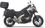 Shad Set complet de cutii de aluminiu SHAD TERRA NEGRU, 37L cutie centrala si 36L 36L cutii laterale, incluzand kit montaj si placa SHAD HONDA NC 750 X 2021- (265624)