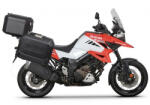 Shad Set complet de cutii de aluminiu SHAD TERRA NEGRU, 37L cutie centrala si 47L 47L cutii laterale, incluzand kit montaj si placa SHAD SUZUKI DL 1000 V-Strom DL 1050 V-Strom (261813)