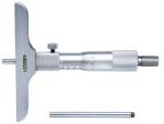 INSIZE Micrometru mecanic de adancime INSIZE 0-50mm, rezolutie 0, 01mm, talpa 101, 5mm, tija plata (3240-50)
