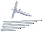 INSIZE Micrometru mecanic de adancime INSIZE 0-200mm, rezolutie 0, 01mm, talpa 101, 5mm, tija plata (3240-200)