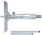 INSIZE Micrometru mecanic de adancime INSIZE 0-75mm, rezolutie 0, 01mm, talpa 101, 5mm, tija plata (3240-75)