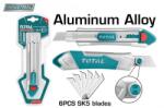 TOTAL Cutter TOTAL Industrial 18 mm, corp din aluminiu, cu lame SK5 si blocare sigura (TG5121806)