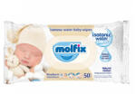 Molfix Popsitörlő Izotóniás, Newborn kupakos illatmentes sensitive (50 db/cs)
