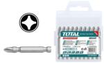 TOTAL Set biti însurubelnita TOTAL PH2 50 mm, S2 magnetic, 10 bucati (TAC16PH223) Surubelnita