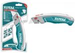 Blade Cutter profesional TOTAL 61x19 mm cu maner ergonomic si blocare lama (THT5126128)
