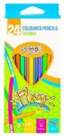 S-COOL Set 24 creioane flexibile, colorate, forma hexagonala, mina 3 mm (JOC28199)
