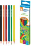 S-COOL Set 6 creioane colorate, flexibile, forma hexagonala si ergonomic, diferite culori (JOC28197)