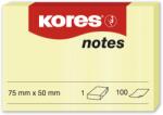 Kores Bloc notes adezive, 100 file cu dimensiunea 75x50 mm (KO46057)