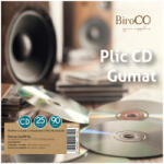 BiroCo Plic pentru CD, gumat cu fereastra, set 25 bucati, hartie 90 g/mp, alb (BIRO0285)