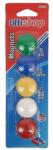 OffiShop Set 5 magneti pentru tabla magnetica, 30 mm, multicolor (JOC30472)