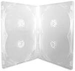  Carcasa pentru 4 DVD-uri transparenta, 14 mm (PDCARC4DVDCLEAR)