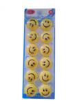 Procart Set 12 magneti pentru tabla magnetica, diametru 30mm, galben (580434)