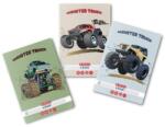 Herlitz Caiet aritmetica, format A5, 48 file, coperti carton dublu cretat lucios, Monster Truck (HZ9487510)