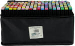 Procart Markere multicolore cu varf dublu, geanta de depozitare cu bretea pe umar, set 168 bucati (PAK544677)