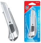 OffiShop Cutter cu lama retractabila de 18 mm, blocare automata, varf ascutit, metal (JOC28493)