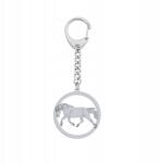 Mejk Jewellery Ezüst kulcstartó lóval Haflinger 925 Ajándék Ékszer Gravírozás (brelok do kluczy z Koniem Haflinger)
