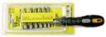 Strend Pro Set biti si tubulare Strend Pro SD0539, 19 piese, cu surubelnita cu clichet (2250016) Surubelnita