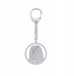 Mejk Jewellery Ezüst kulcstartó Lhasa Apso Ezüst 925 Ékszer Ajándék Gravírozás Ingyenes (Brelok z Lhasa Apso)