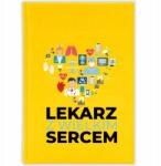 FunnyCase Könyvnaptár 2026 Orvos Szívvel Citrom Tervező Ajándék Minták (Kalendarz Cytrynowy LEKARZ Z SERCEM)