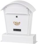 Strend Pro Cutie postala LAMBERT B alba din metal, cu tub pentru ziare si pliante (217608)