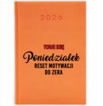  Naptár 2026 Narancssárga Ajándék Irodai Munka Korpo Motiváció A Semmiből (KALENDARZ POMARAŃCZOWY MOTYWACJA OD ZERA)