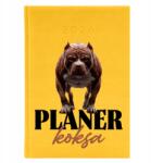 FunnyCase Könyvnaptár 2026 A5 Sárga Napi határidőnapló Koksz tervező Minták (Kalendarz Planer Koksa Żółty)