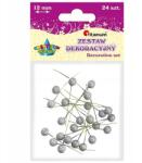 Titanum Ezüstös magyal dekoráció 1, 2 cm 24 db (5907437677025)