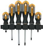 Strend Pro Set surubelnite Strend Pro SDX72-106, 6 piese, cu suport de perete, plat + Phillips (2250189) Surubelnita