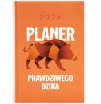 FunnyCase Könyvnaptár 2026 Vad Tervező Narancssárga Ajándék Minta Mix (Kalendarz Pomarańczowy PLANER DZIKA)