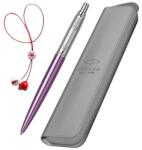 Parker Set Pix Jotter Royal mov + Etui Victoria gri cu fermoar (PACHETMARTISOR1(3))