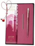 Parker Set Pix Jotter Royal Global Tokyo fucsia + Agenda Velvet B6 fucsia (PACHETMARTISOR5(2))