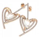 Xuping 3807 Arany fülbevaló cirkónia kövekkel, 18k arannyal bevonva, Xuping, lógós (5902734879240)