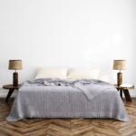 MAJOLI by Bahar Tekstil® Cuvertura gofrata din bumbac 100% 180x240 cm, Optimus Today Gri deschis