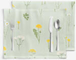 Goldea suporturi farfurii 100% bumbac - pajiște pe verde mélange - 2 buc 30 x 40 cm Fata de masa