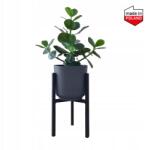 Metflo Álló Fém Virágállvány Cseréppel, Kaspóval 31 CM Kétoldalas Loft Termék Pl (KWIETNIK STOJAK METALOWY Z OSŁONKĄ 31CM)