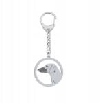 Mejk Jewellery Arab agár Sloughi Ezüst kulcstartó 925 Ajándék Gravírozás Ingyenes (BE R853)