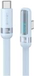 USAMS Cablu pentru incarcare si transfer de date USAMS US-SJ653, 2xUSB-C, 100W, 5A, 1.2m, Albastru (6958444907918)