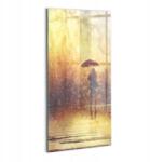 Wallfluent Üveg Fotókép Előszoba Klasszikus Nő esernyővel (010010010170100074921)