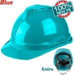 TOTAL Casca de protectie TOTAL din PE, albastra, cu ventilatie si reglaj cu clichet (TSP2601)
