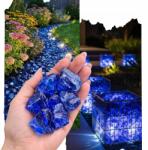  Üveg Kavics Díszkő Kék Elegáns Dekoratív 3-5CM 1KG (3-5)